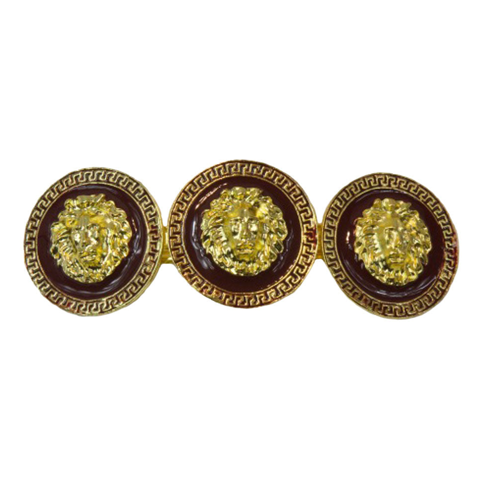 Vittori - Wine Red Lion Head Barrette