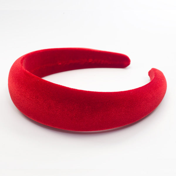 Danielle - Red Velvet Hairband 4cm