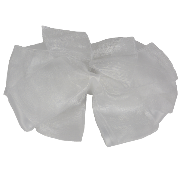 Lily - White Ribbon Bow