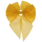 Lara - Bright Yellow Single Layer Chiffon Bow