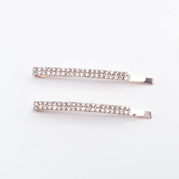 Julia - Clear Crystal Hair Slides