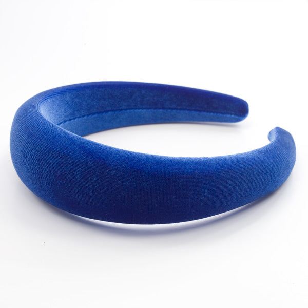 Danielle - Royal Blue Velvet Hairband 4cm