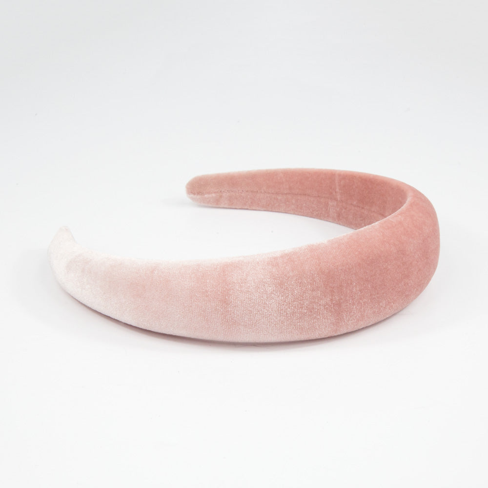 Danielle - Dusky Pink Velvet Hairband 4cm