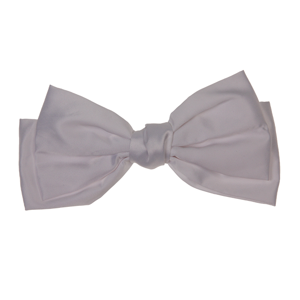 Lola - White Satin Bow
