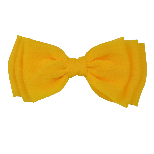 Mollie - Yellow Chiffon Bow