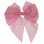 Lara - Light Pink Single Layer Chiffon Bow