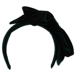 Alexandra - Hunter Green Velvet Bow Hairband