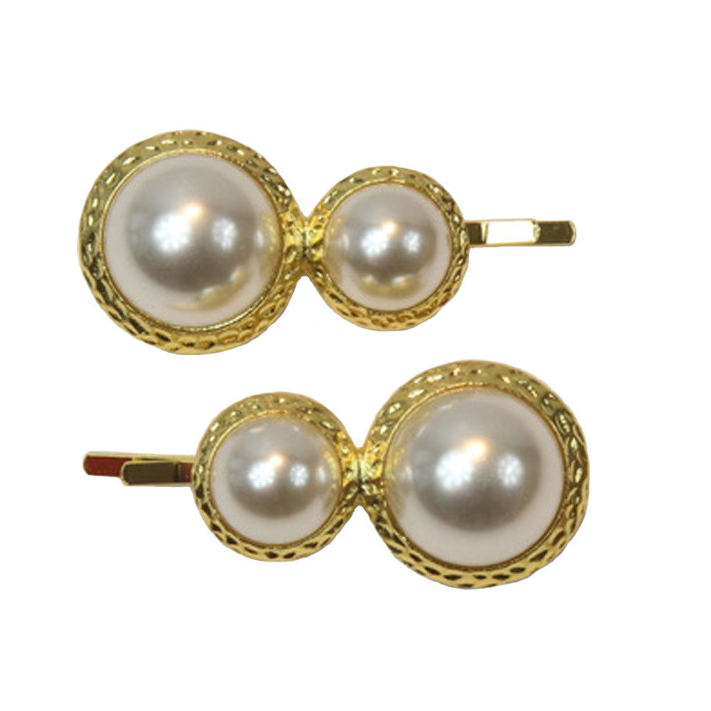 Evie - White Pearl Hair Slides