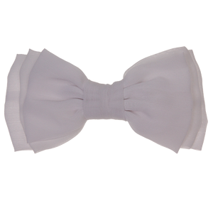 Mandie - White Chiffon Bow