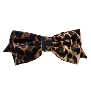 Alexandra - Leopard Velvet Bow - Clip A
